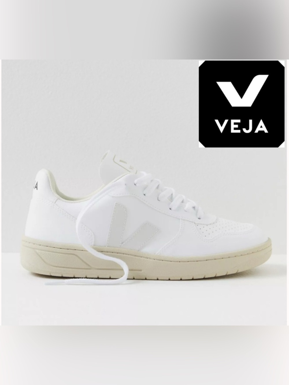 Veja V-10 Sneakers Shoes Full White Natural - 7/38